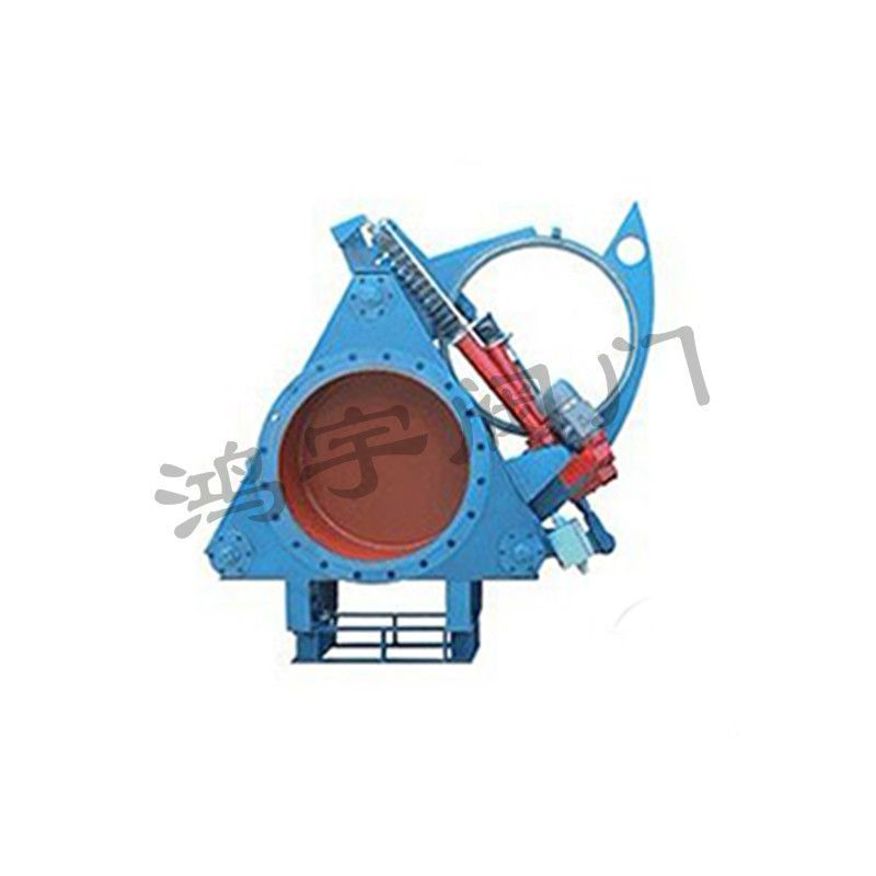 Electric push rod blind plate valve